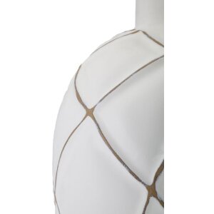 Mauro Ferretti Tischlampe Linien E27 Ø 35x60 cm weiß gewaschen