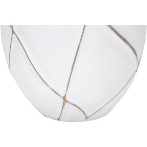 Mauro Ferretti Tischlampe Linien E27 Ø 35x60 cm weiß gewaschen