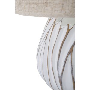 Mauro Ferretti lampă de masă Honduras E27 Ø 35x48 cm alb spălat