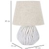 Mauro Ferretti lampă de masă Honduras E27 Ø 35x48 cm alb spălat