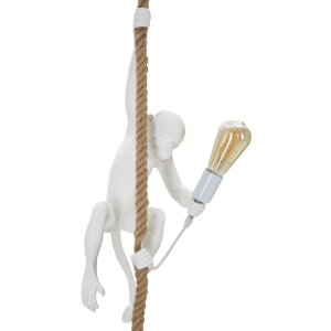 Mauro Ferretti plafonieră monkey E27 Ø 27x32x60 cm alb maro