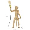 Mauro Ferretti lampă de masă monkey E27 Ø 26x34x55 cm aur