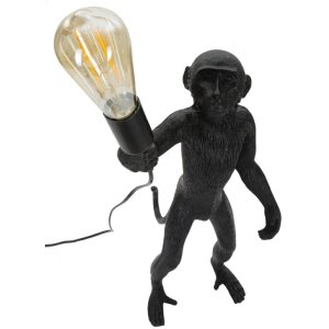 Mauro Ferretti Tischleuchte Affe E27 Ø 26x34x55 cm schwarz
