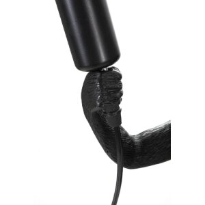 Mauro Ferretti Tischleuchte Affe E27 Ø 26x34x55 cm schwarz