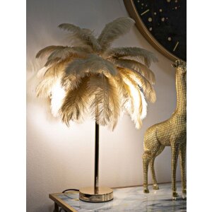 Mauro Ferretti lampă de masă palmier 2-light E14 Ø 55x60 cm camel aur