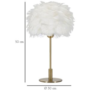 Mauro Ferretti lampă de masă ball spring E27 Ø 30x50 cm aur alb