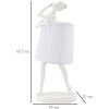 Mauro Ferretti lampă de masă Ballet E14 Ø 29x25x62,5 cm alb