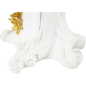 Mauro Ferretti Tischleuchte Papagei E27 20x20x50,5 cm weiß gold