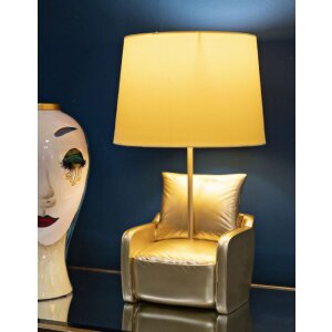 Mauro Ferretti lampă de masă mid-century E27 26x46 cm aur