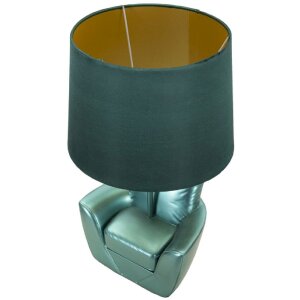 Mauro Ferretti lampă de masă mid-century E27 26x43 cm turcoaz