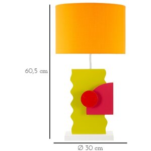 Luminoarea de masă Mauro Ferretti Color E27 30x60,5 cm polivalentă