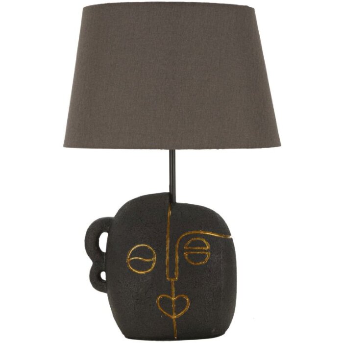 Lumină de masă Tribal Mauro Ferretti E27 dia. 30,5 x 46 cm maro auriu