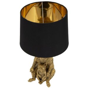 Luminoare de masă Mauro Ferretti Câine E27 ∅ 26x43,8 cm aur negru