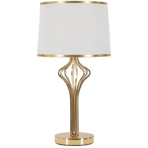 Luminoare de masă slim Mauro Ferretti E27 Ø 28 x 53 cm alb auriu