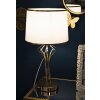 Luminoare de masă slim Mauro Ferretti E27 Ø 28 x 53 cm alb auriu
