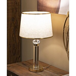 Luminoare de masă Mauro Ferretti Praga E27 ∅ 30 x 52,5 cm auriu