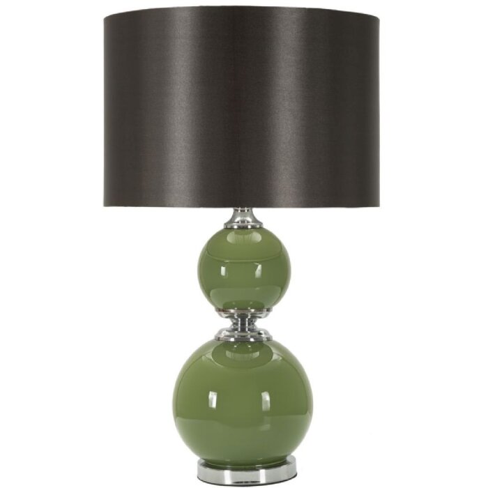 Mauro Ferretti Tischleuchte Eva Zwei E27 Ø 38x65 cm grün schwarz