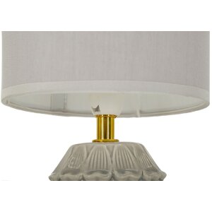 Mauro Ferretti Nachttischleuchte Pigny E14 Ø 15x30,5 cm creme