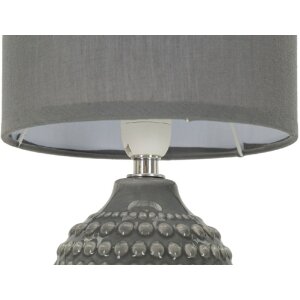 Lampă de noptieră Mauro Ferretti dots E14 Ø 15x30,5 cm gri