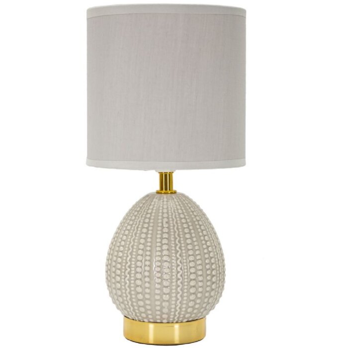 Mauro Ferretti Tischlampe Flavi E14 Ø 15x30,5 cm grau