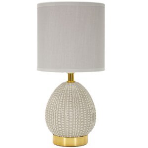 Mauro Ferretti Tischlampe Flavi E14 Ø 15x30,5 cm grau