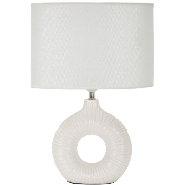 Lampa de masă Mauro Feretti Seta E14 28,5x15x43 cm alb