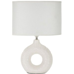 Mauro Ferretti Tischlampe Seta E14 28,5x15x43 cm weiß