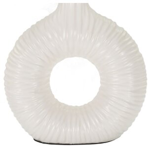 Lampa de masă Mauro Feretti Seta E14 28,5x15x43 cm alb