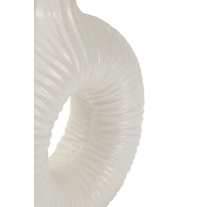 Lampa de masă Mauro Feretti Seta E14 28,5x15x43 cm alb