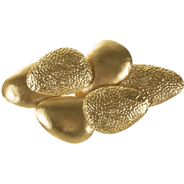 Mauro Ferretti Wandleuchte Shell E14 44x11x28 cm gold