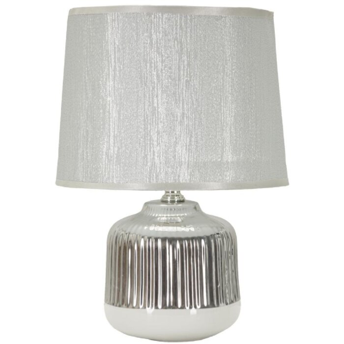 Lumină de masă Mauro Ferretti Lucina E14 ∅ 20x29 cm alb argintiu