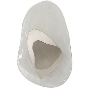 Mauro Ferretti Wandleuchte Ozean Silber E14 21x8x31 cm...