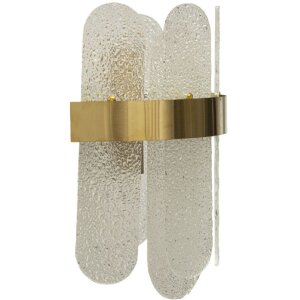 Mauro Ferretti Wandleuchte Gris E14 20x14x28 cm gold weiß