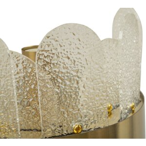 Mauro Ferretti Wandleuchte Gris E14 20x14x28 cm gold weiß