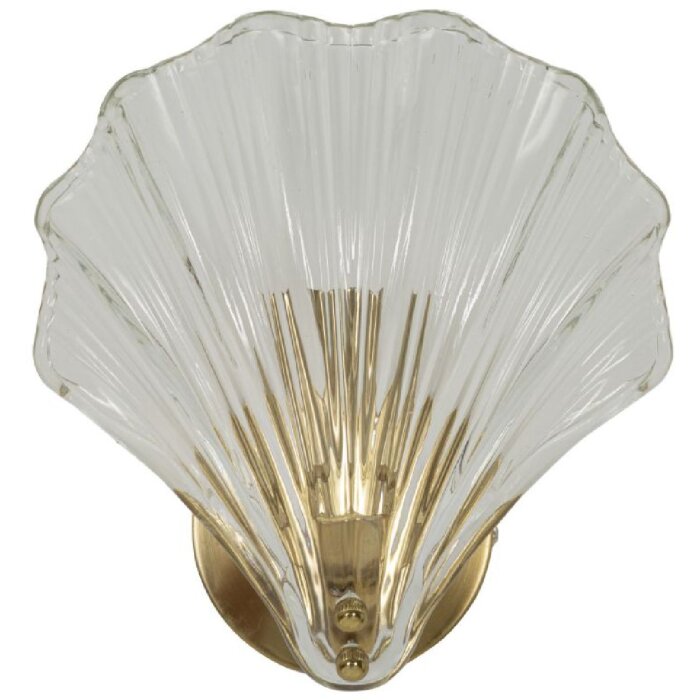 Luminoare de perete Mauro Ferretti Shell E14 20x14x22 cm aur natural