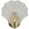 Luminoare de perete Mauro Ferretti Shell E14 20x14x22 cm aur natural