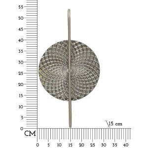 Luminoară de perete Mauro Feretti Argintiu E14 28x15x54 cm argint