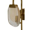 Mauro Ferretti Wandleuchte Softy E14 15x14x38 cm gold natur