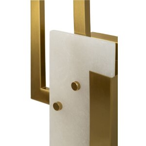Mauro Ferretti Wandleuchte Würfel E14 15x8x33 cm gold satiniert