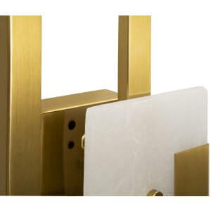 Mauro Ferretti Wandleuchte Würfel E14 15x8x33 cm gold satiniert
