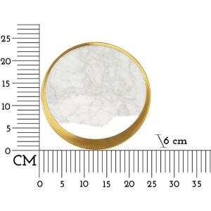 Lampa de perete Mauro Ferretti Marmură E14 24x6x24 cm aur marmorată