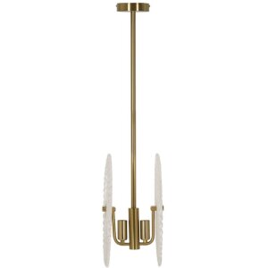 Mauro Ferretti Deckenleuchte Glas E14 35x18x80 cm gold...