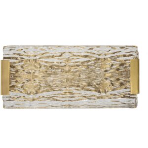 Mauro Ferretti Fanal de perete Oblin E14 36x15x10 cm aur natural