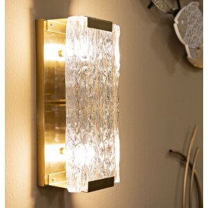 Mauro Ferretti Fanal de perete Oblin E14 36x15x10 cm aur natural