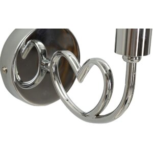 Mauro Ferretti Lampa de perete Lovy E14 argintiu alb 23x15x22 cm