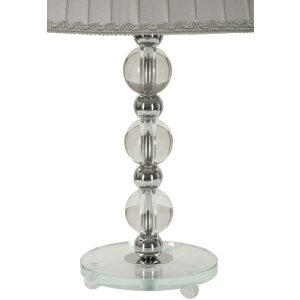 Lumină de masă Mauro Ferretti Tolly E27 Ø 30x48 cm argintiu