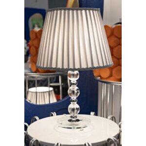 Lumină de masă Mauro Ferretti Tolly E27 Ø 30x48 cm argintiu