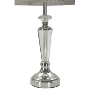 Mauro Ferretti Tischleuchte Silbrig E27 Ø 30x56 cm...