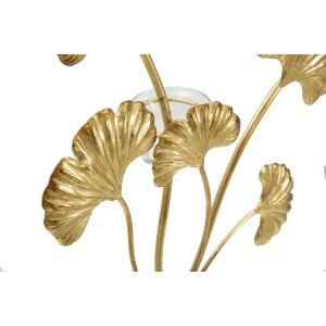 Mauro Ferretti Iris Suport de Lumânare Auriu Negru 29x12,5x44 cm