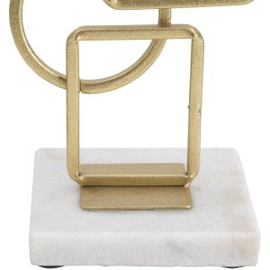 Mauro Ferretti Kerzenhalter Marie 13x10x31,5 cm goldfarben weiß